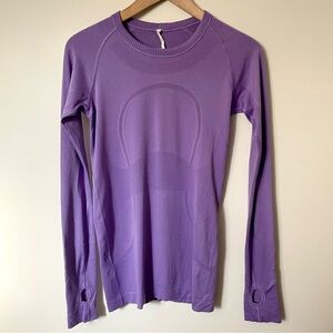 Lululemon Run Swiftly Tech Long Sleeve Crew Neck Purple Size 6